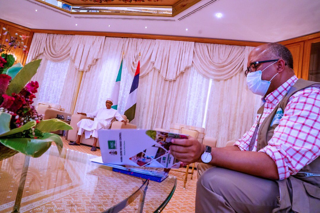 #COVID-19: BUHARI RECEIVES BRIEFING FROM THE MINISTER OF HEALTH